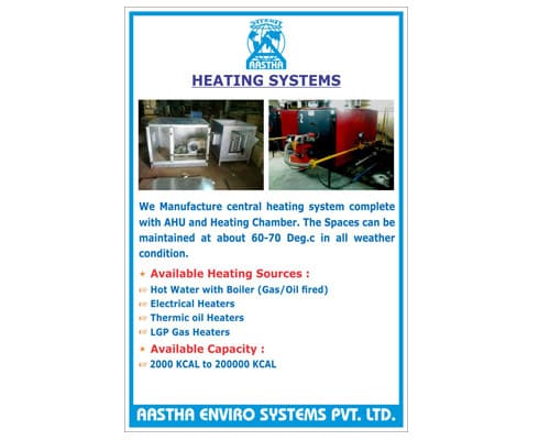 HVAC Central Heating System, Aastha Enviro